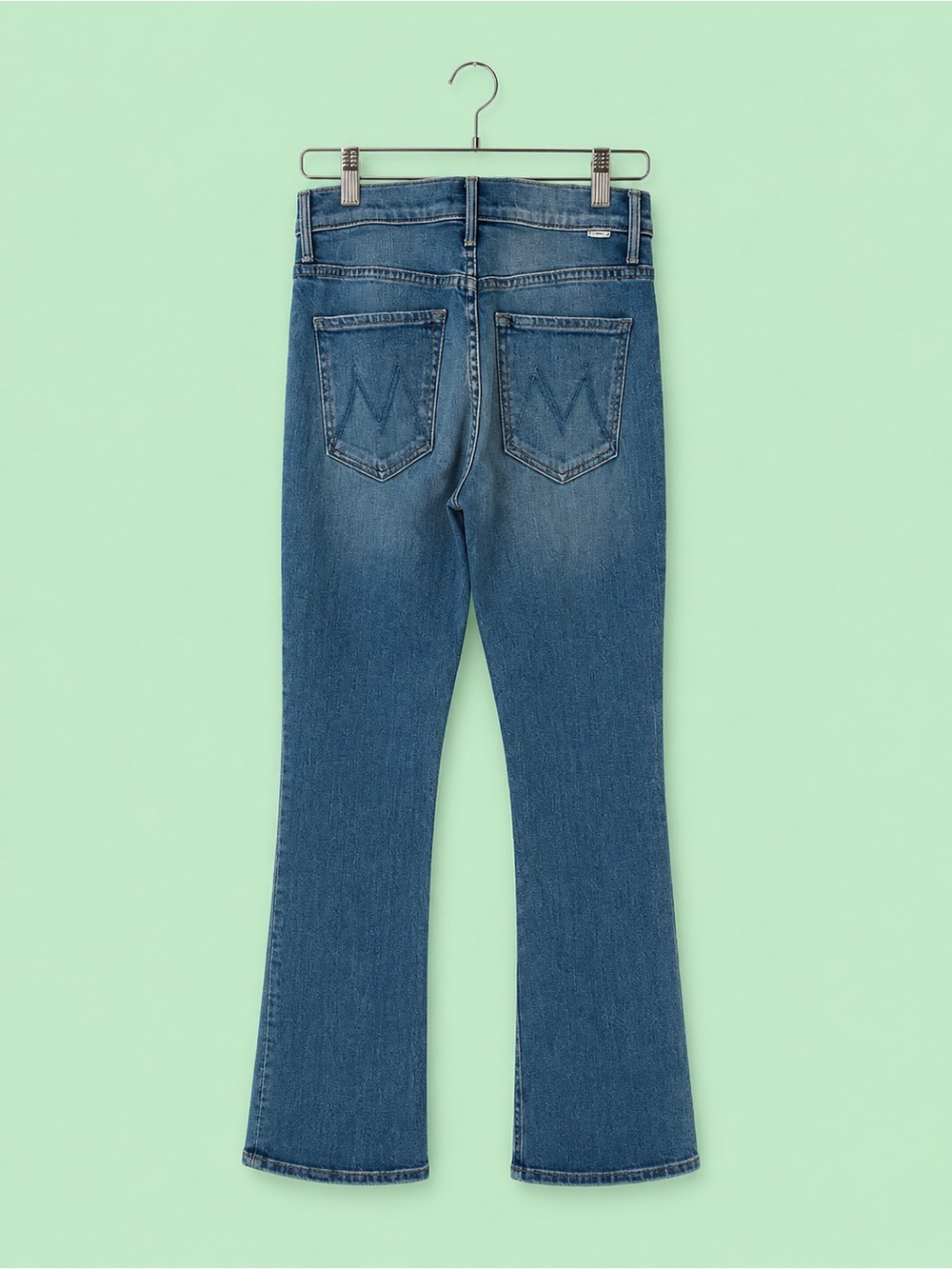 MOTHER Mid-Rise Blue Wide-Leg Jeans Sz 30 NEW! - Picture 2 of 5